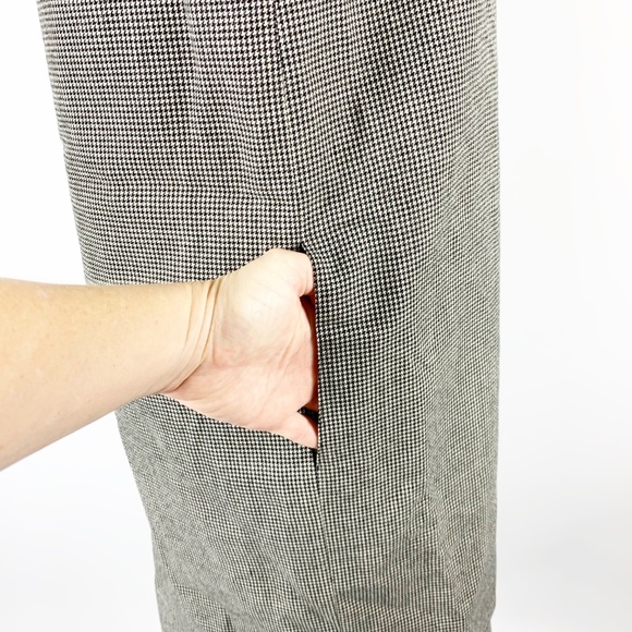 Harve Benard Holtzman Sz 6 Wool Houndstooth Dress - Picture 3 of 5